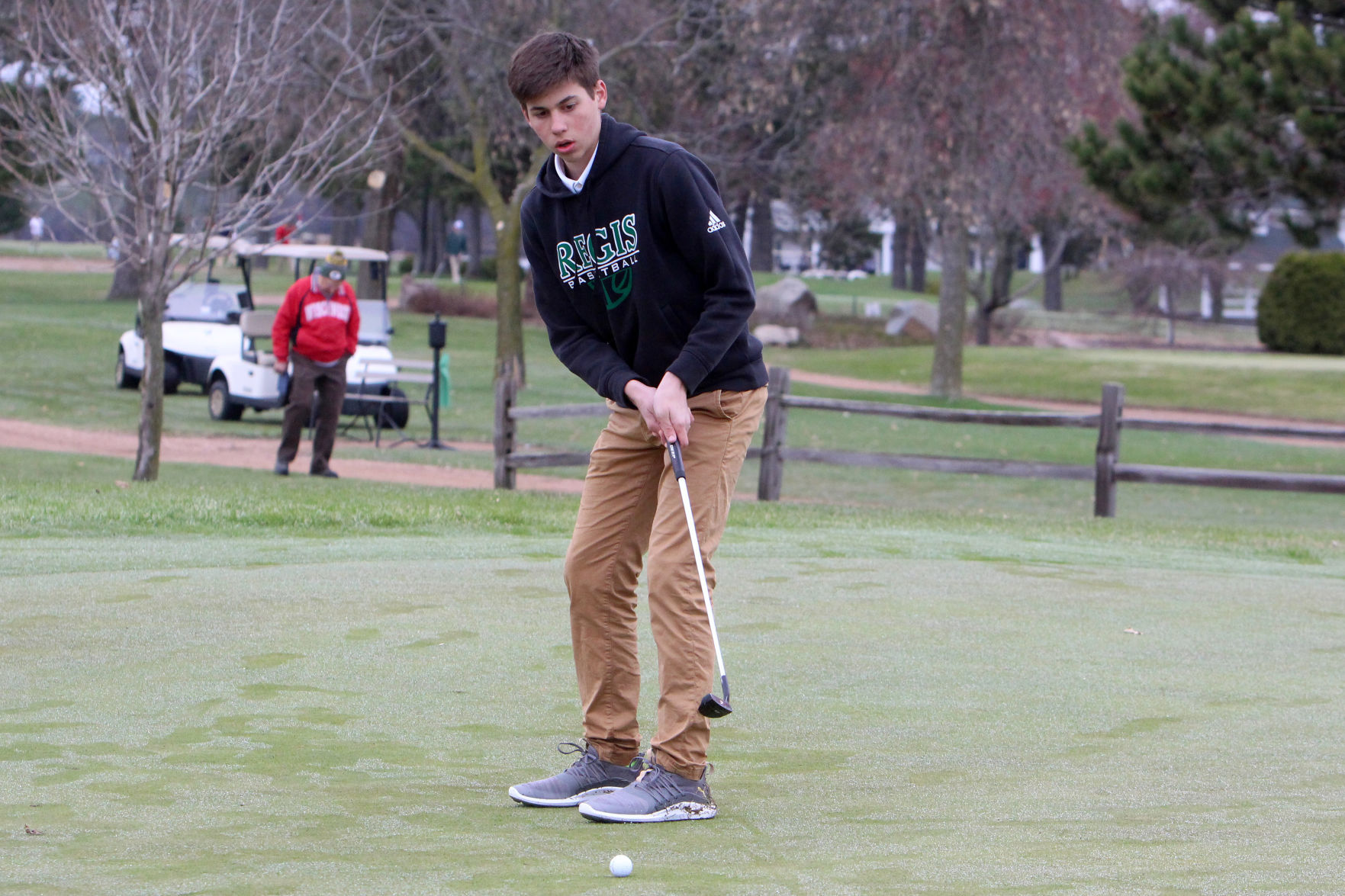 Cloverbelt-Dairyland boys golf invite at Lake Wissota golf 4-29-19